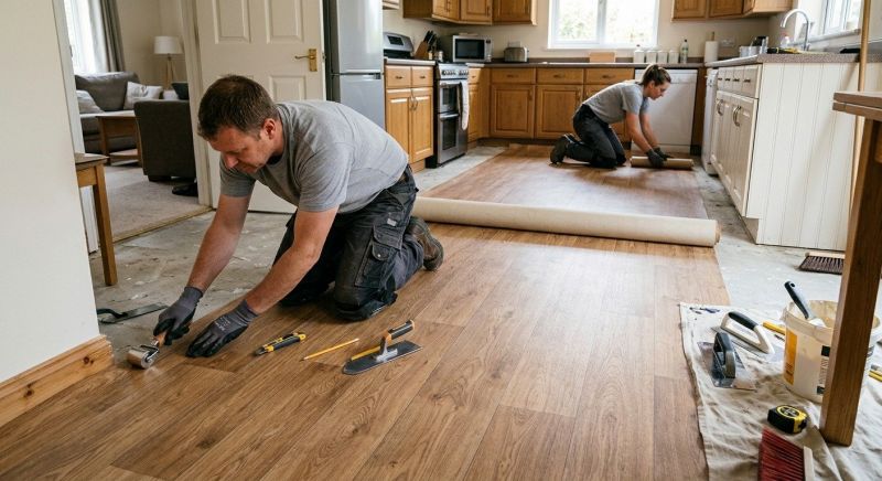 Linoleum Flooring Replacement in Kent, WA