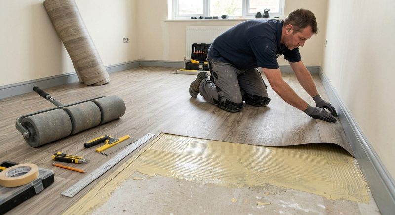 Sheet Linoleum Installation in Issaquah, WA
