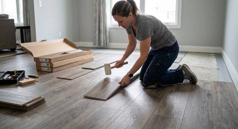 Vinyl Plank Floor Installation in Kent, WA